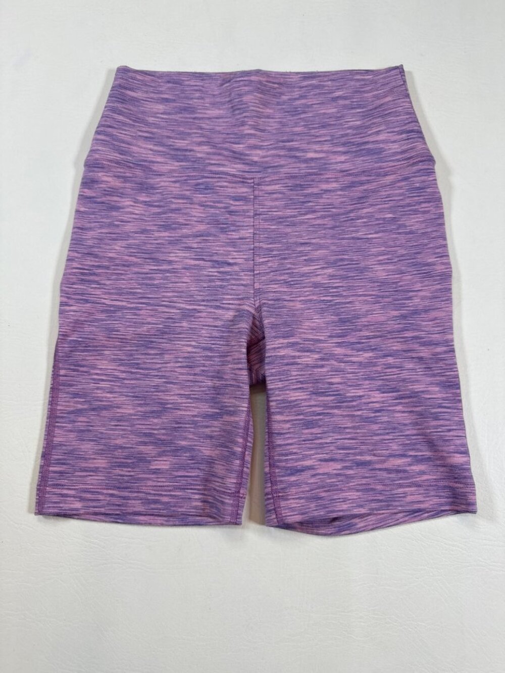 Outdoor Voices XS Purple Heather High-Waisted Biker Shorts Activewear (II396)